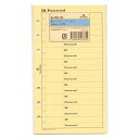 バイブルサイズ ID/パスワード(グレース)5sheets システム手帳リフィル