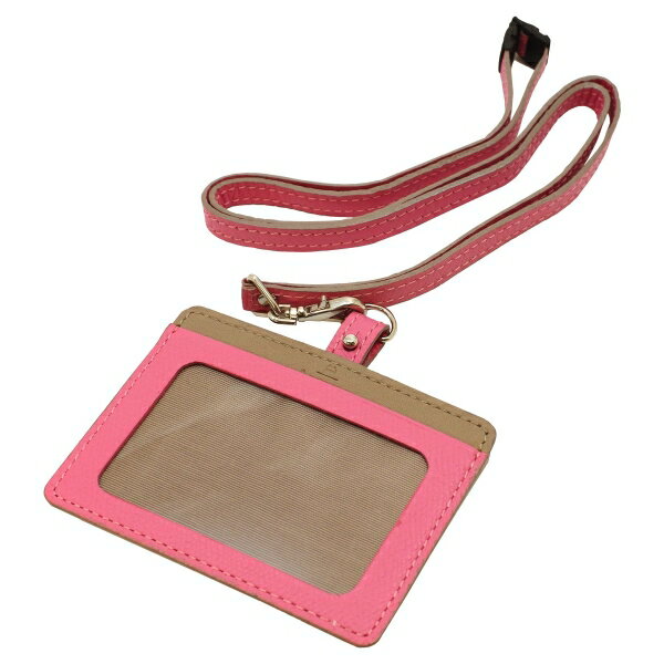 ビバーチェ 横型IDカードホルダー 【ピンク×トープ】