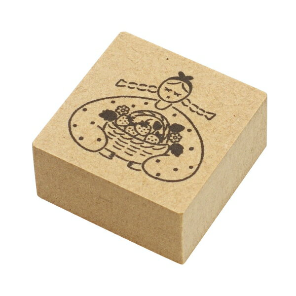 4月のマールちゃん いちご 季節 イラスト スタンプ