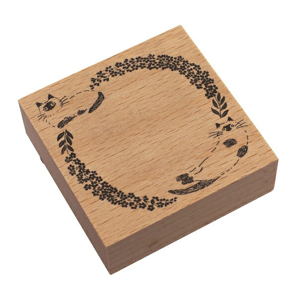 押すたびに仕上がりが変わるウッドスタンプは使う人の気持ちが伝わる温かさがあります。インクの色やかすれ具合などお気に入りの絵柄で楽しめます。幸運を呼ぶ動植物の絵柄をモチーフに円形や四角形などの枠がデザインされています。素材:木材、ゴム生産国:...