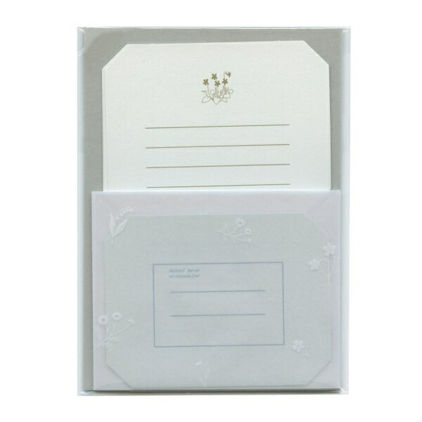 ミニレターセット【スミレ】花 きれい