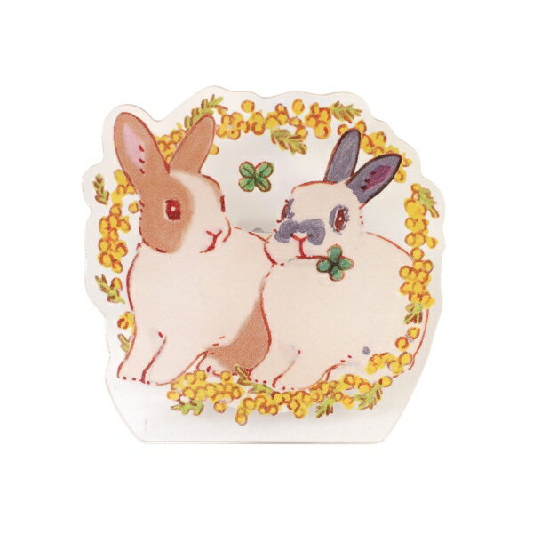 360°度回転できる、用途に合わせて向きを変えられるクリップです。アクリル素材を活かした透明感のあるクリップはコロンとしてかわいらしく、3名の作家の個性あふれるデザインです。好きな角度で挟めて、メモスタンドとしても使えます。サイズ：縦=50mm　横=50mm　厚さ=20mm商品色傾向：透明 イラスト表紙パターン：うさぎ商品番号171180商品名アクリルクリップ 森山標子【ミモザ】かわいいJAN4990012750047メーカーアクティブコーポレーションメーカー品番L08-ACA-04色違い・柄違いの商品⇒ 色違い・柄違いの商品をすべて確認する【アクティブ】アクリルクリップ かわいいを確認する600000025932: 200000005280: