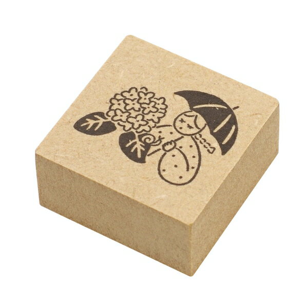 6月のマールちゃん あじさい 季節 イラスト スタンプ