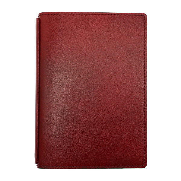 notivo ミニ6スリム アンチック 13mm 折り返せるシステム手帳【ワイン】日本製