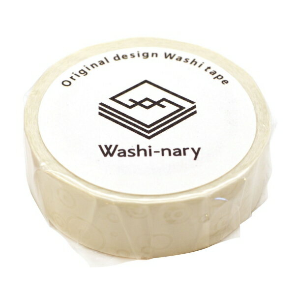 Washi-nary オリジナル マスキングテープ【雨声白】和紙 カモ井加工紙