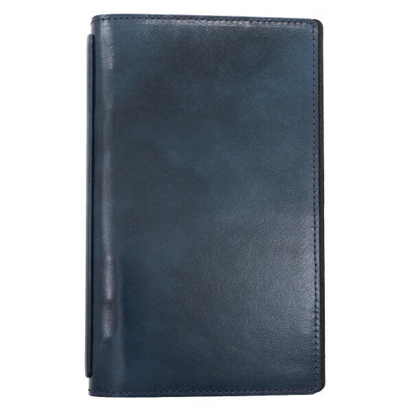 notivo バイブルスリム アンチック 16mm 折り返せるシステム手帳【サファイヤブルー】日本製