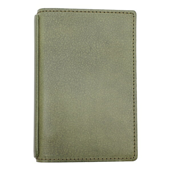 notivo 革イズム カスミ M5 13mm 折り返せるシステム手帳【グリーン】姫路レザー