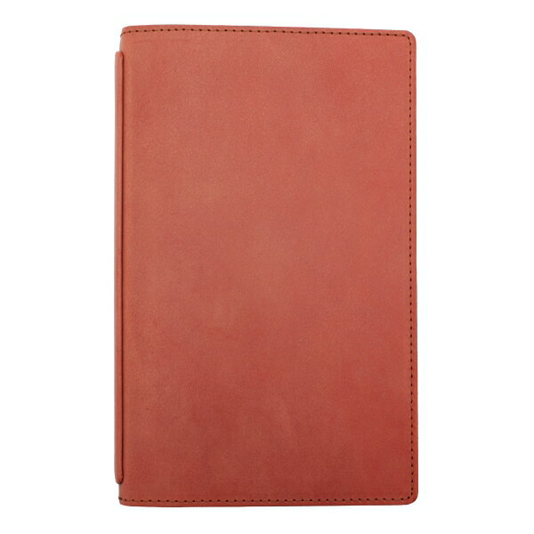 notivo 革イズム カスミ バイブルスリム 折り返せるシステム手帳 16mm【レッド】姫路レザー