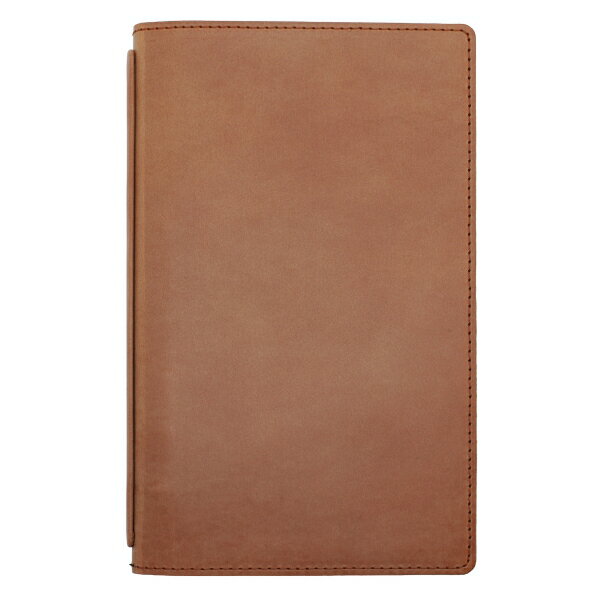 notivo 革イズム カスミ バイブルスリム 折り返せるシステム手帳 16mm【ブラウン】姫路レザー