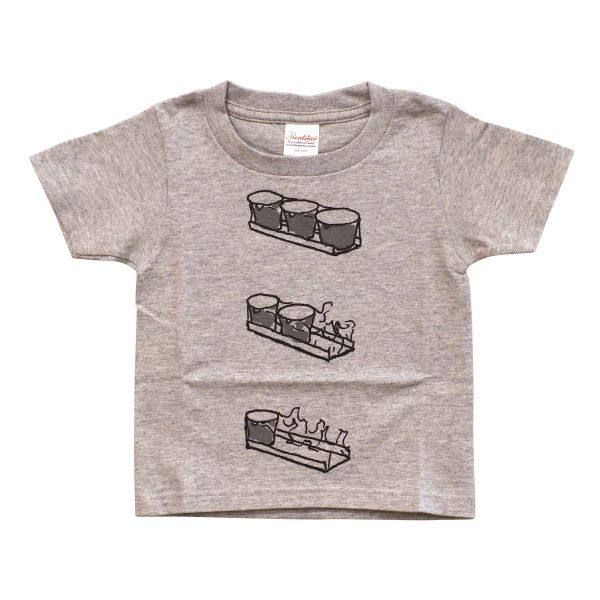 ヨシタケシンスケ『思わず考えちゃう』Tシャツ KIDSサイズ(100)【三個パックのヨーグルト】
