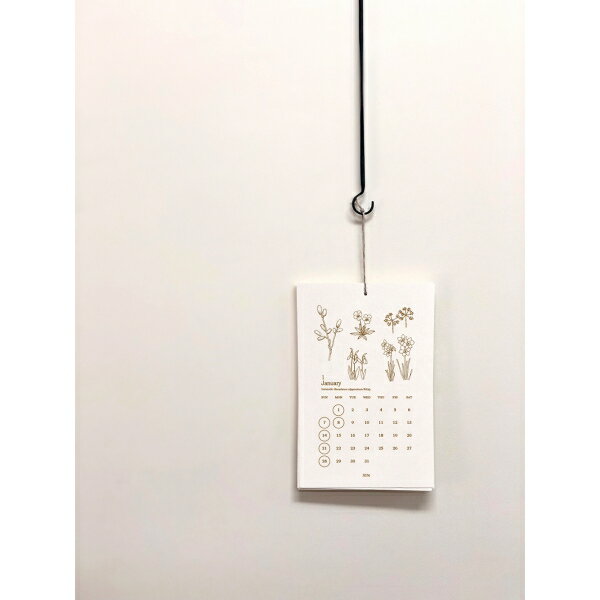 プロペラスタジオ 2024年 レタープレスカレンダー 壁掛け 日曜始まり活版印刷 HC-2024【あす楽対応】のサムネイル