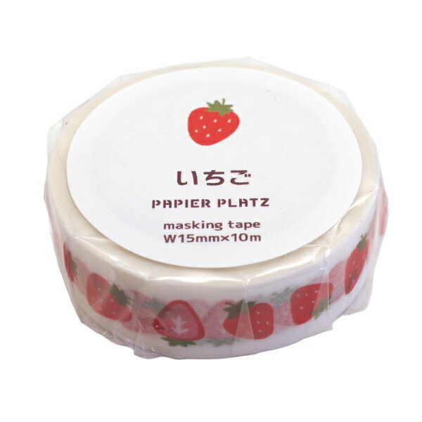 おかわりますて マスキングテープ【いちご】たべもの カモ井加工紙製