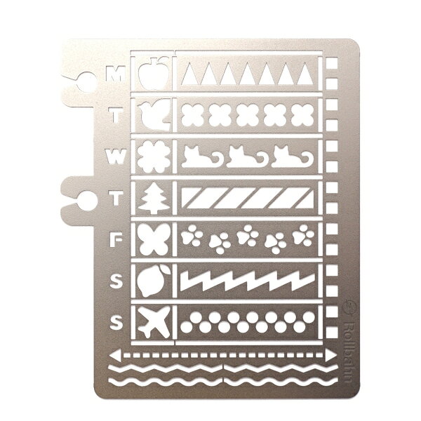 製圖用品 - ロルバーン テンプレート カレンダー B【シルバー】