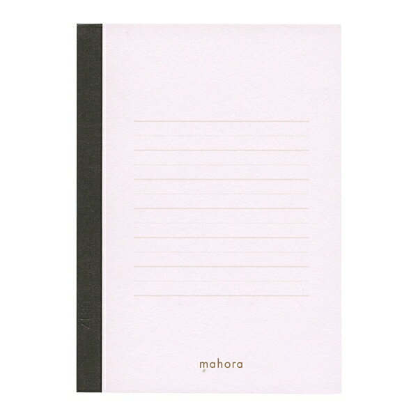 B7 Size - mahora(まほら) B7ノート 40枚 太・細交互横罫 5mm【ラベンダー】視覚過敏