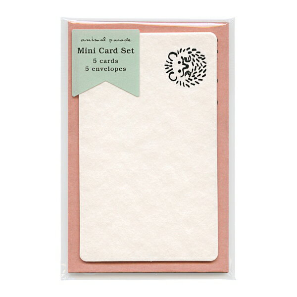 アニマルパレード ミニカードセット【ハリネズミ】