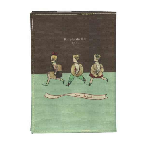 「アフタヌーンティー」をテーマにしたくらはしれいさんのイラストの文庫本サイズのブックカバーです。表紙をめくった部分にもワンポイントでイラストが施されています。帆布製の丈夫な生地。文庫本サイズ対応で背幅を調節できるタイプです。サテンリボンのし...