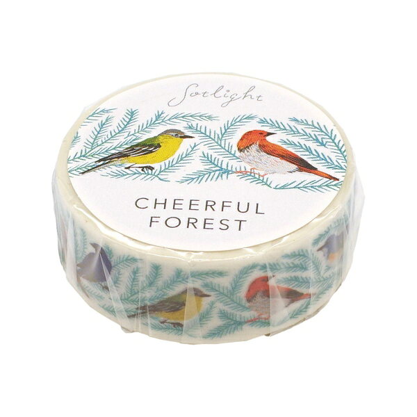 CHEERFULFOREST マスキングテープ 15mm【バード】