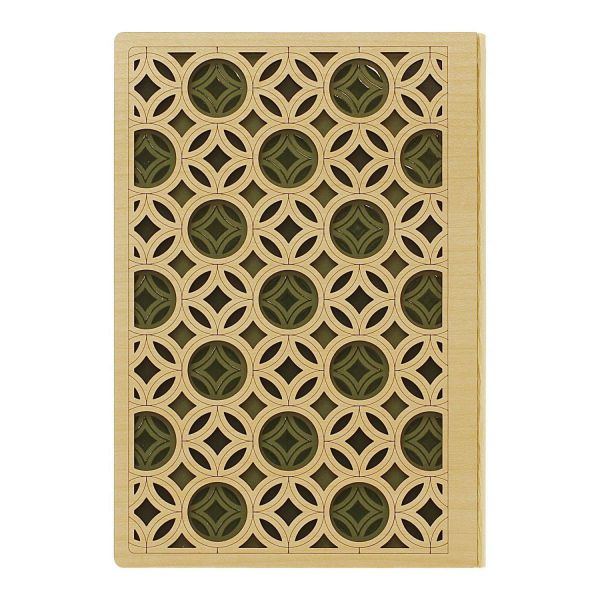 B6変型 和モダン 木表紙 ノート 縦罫【ジャパネスク】