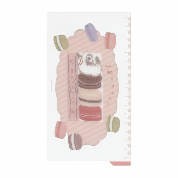 トビマツショウイチロウ クリアミニ下敷き【マカロン】