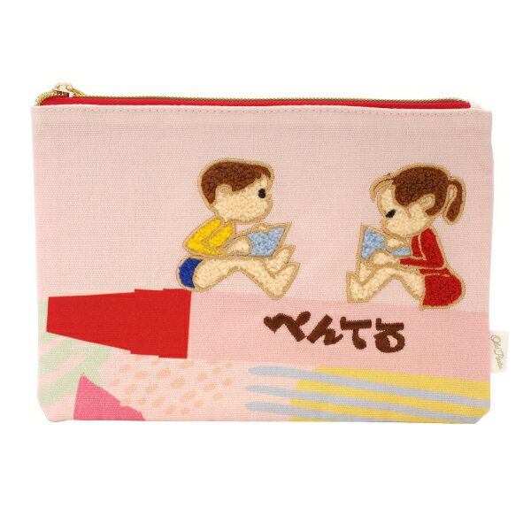 Old Resta サガラ刺繍ポーチ【ぺんてる】文具女子博 レトロ