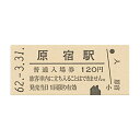 国鉄山手線硬券 マグネット きっぷ 鉄道【原宿駅】