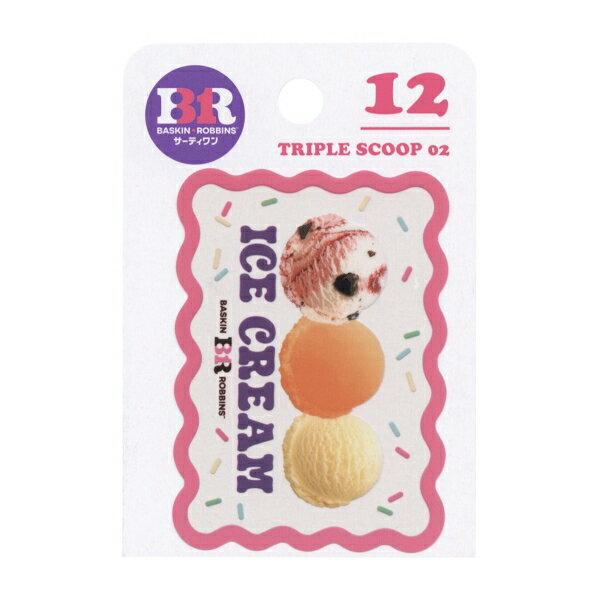 樂天商城 - サーティワンコラボステッカー【トリプルスクープ02】