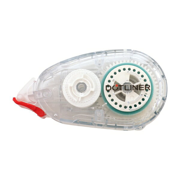 メカニカルな美しさが映える、クリアな透明ボディー(TRANSPARENT MECHANISM)を採用した強粘着仕様のスタイリッシュなテープのりです。ドット状ののりがスパッと心地よいキレを生み出し、乾く時間を待たずに紙をシワなく綺麗に接着します。先端のローラー構造により、最後の一センチまで軽やかでスムーズな引き心地をキープ。デスクの上をスマートに彩り、封筒貼りやスクラップブッキングなどの事務作業をより快適にしてくれる一品です。素材:プラスチック(本体ケース:R-ABS)生産国:タイサイズ：縦=50mm　横=90mm　厚さ=20mm商品色傾向：透明 表紙パターン：タイポグラフィー商品番号178401商品名テープのり ドットライナー 強粘着 TM【白】JAN4901480441368メーカーコクヨ／KOKUYOメーカー品番TA-DM400-08TM-W色違い・柄違いの商品⇒ 色違い・柄違いの商品をすべて確認する【コクヨ】テープのり ドットライナー 強粘着 TMを確認する600000027346: 200000005994: