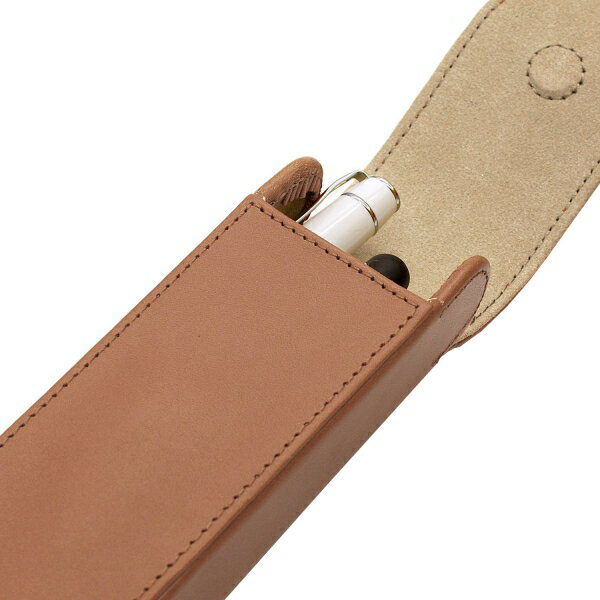 Writers Pensheath バケッタレザー 2本用 ペンケース【グレージュ】