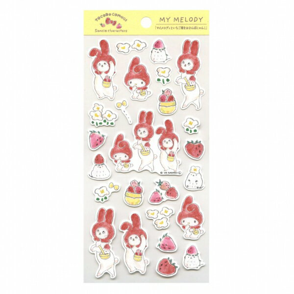 トコロコムギ×サンリオコラボ コットンシール【マイメロディ】かわいい