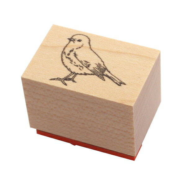 スタンプ【ルリビタキ】木製はんこ