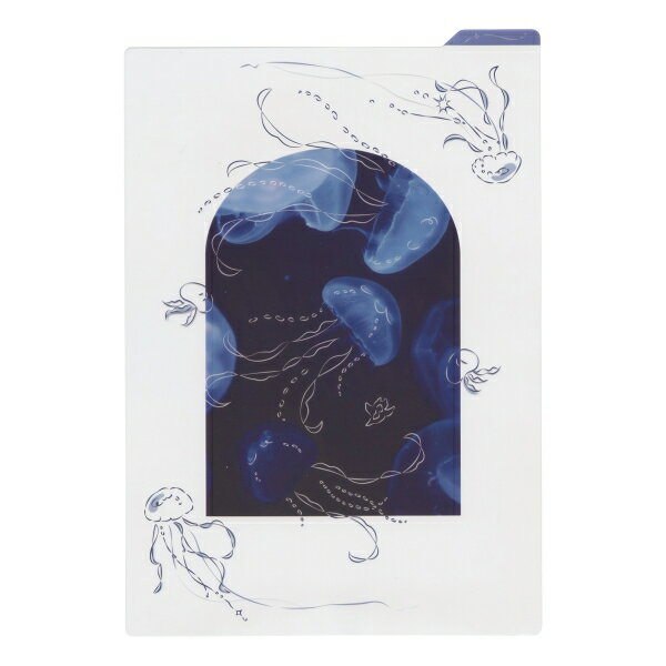 樂天商城 - A5サイズ 下じき 手帳・ノート用【クラゲ】