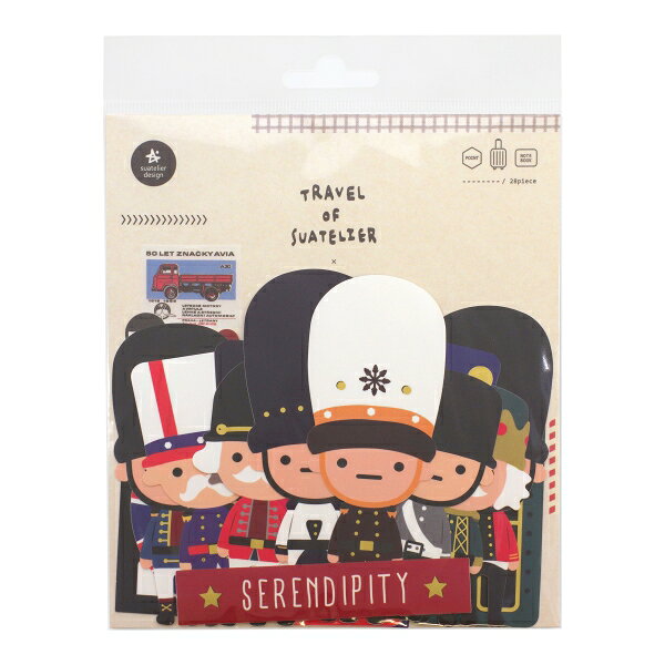 スワテリエ トラベルフレークステッカー 韓国 シール【the toy soldiers】