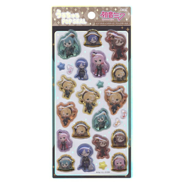 樂天商城 - 初音ミク うるちゅる ポップシール【ブラックサーカス】立体