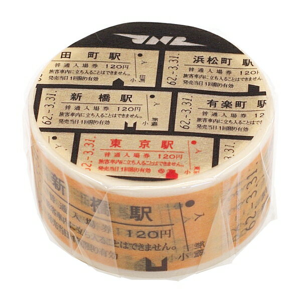 国鉄山手線きっぷ マスキングテープ (田町駅~東京駅)