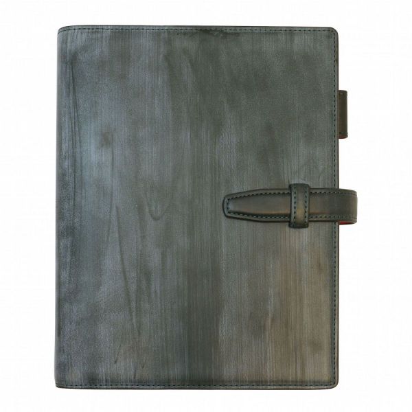 バイブルサイズ ブライドルレザー リング径 20mm【グリーン】システム手帳 レザーバインダー