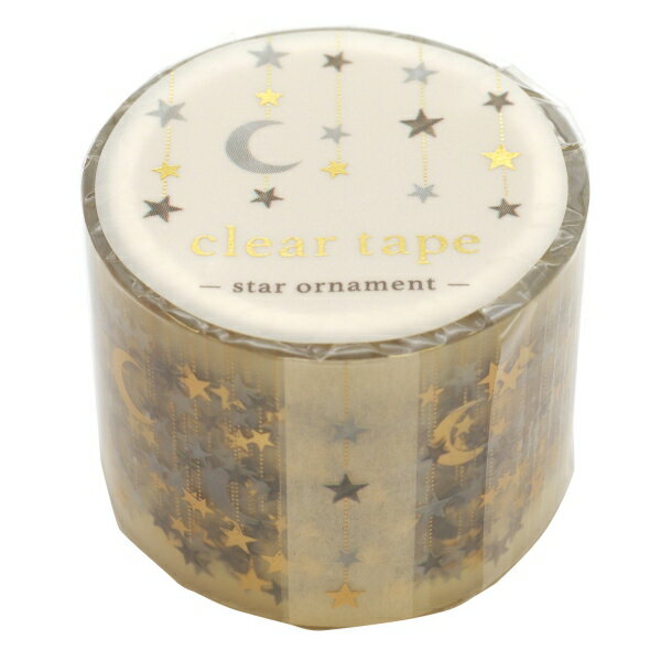 樂天商城 - clear tape/クリアテープ 箔押し 【star ornament】おしゃれ デコ 95168
