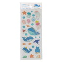 クローズピン 吉田麻乃 ドロップシール【クジラの浪漫飛行】シール ドロップ しずく かわいい US16171