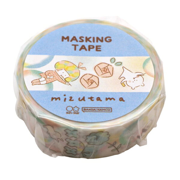 イラストレータ「mizutama」さんのイラストのマスキングテープです。幅15mm×長さ7mサイズ：縦=44mm　横=44mm　厚さ=15mm商品色傾向：水色 イラスト表紙パターン：女の子商品番号173590商品名マスキングテープ mizutama【ライトブルー】JAN4901770041759メーカーサンスター文具メーカー品番S8817804【サンスター文具】mizutama×サンスター文具を確認する200000005518: