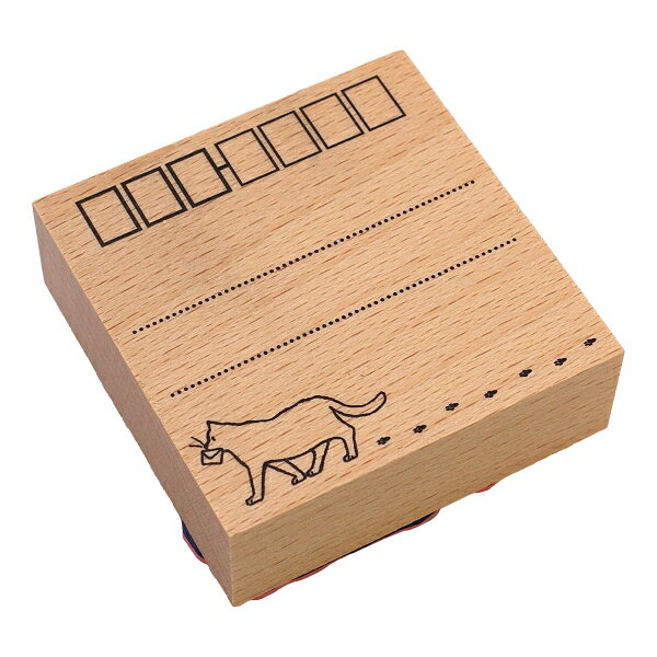 樂天商城 - ウッドスタンプ【郵便番号・宛先】オフィス 木製ハンコ