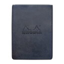 Rhodia オーガナイザー ミニ3穴 シック【ブルー】本革