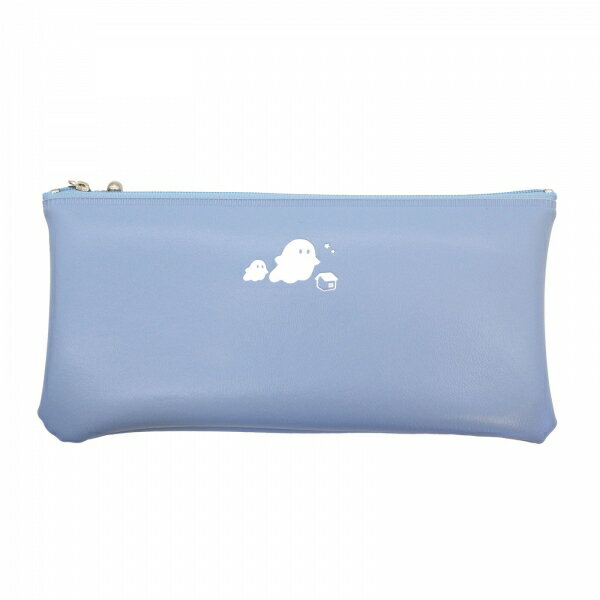 おばけハウス フラットペンケース 【creept】ワンポイント シンプル かわいい ポーチ