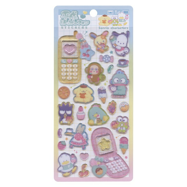 平成はっぴーフォン ステッカーズ【サンリオキャラクター】デコ シール 正規ライセンス品