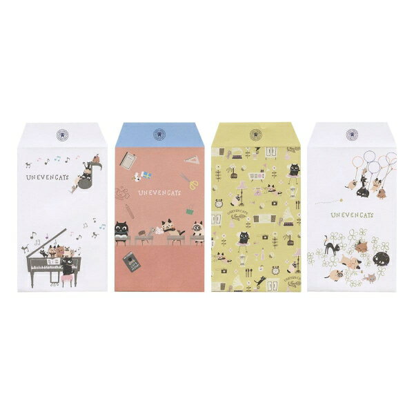 Shinzi Katoh UNEVEN CATS ポチ袋 小【room】かわいい ねこ