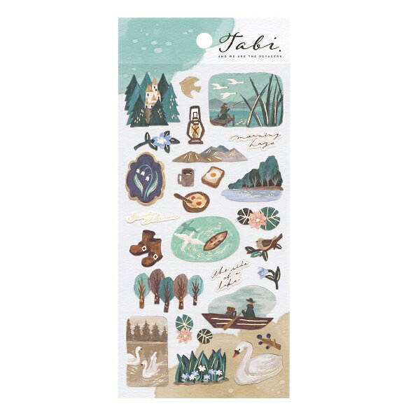 樂天商城 - タビステッカー 【湖の国】シール