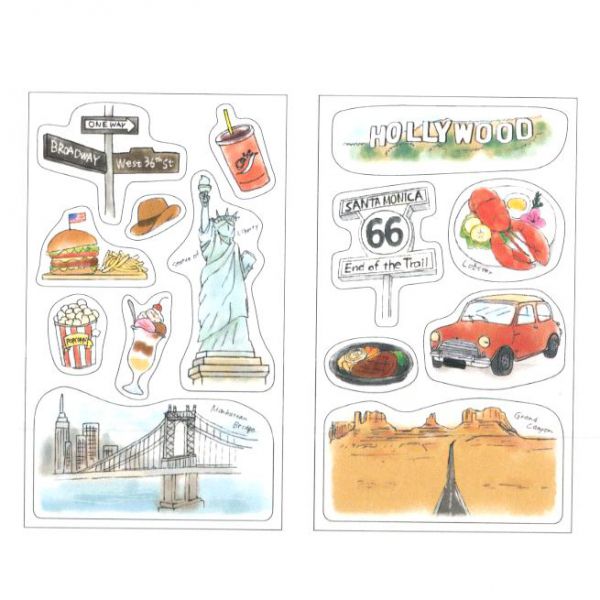 マスキングシール トラベルデコ【アメリカ】マスキング シール トラベル デコレーション