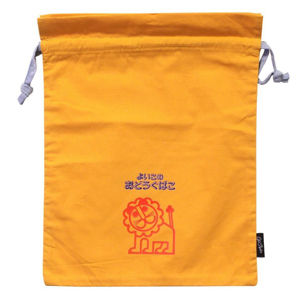 樂天商城 - Old Resta カラー巾着 L【デビカ】レトロ 文具ロゴ