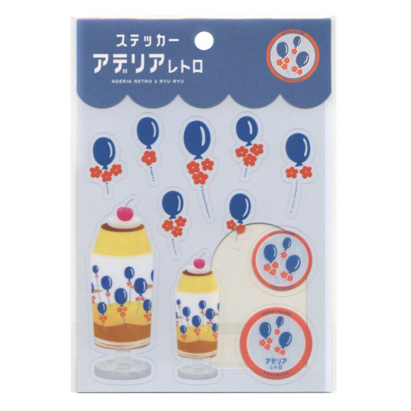 樂天商城 - アデリアレトロ ステッカー【風船】