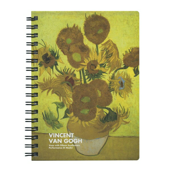 etranger di costarica／エトランジェ・ディ・コスタリカ リングメモ A6サイズ GOGH ゴッホ【ひまわり】リングノート 5mm方眼 200ページ アート PDM-28-64【あす楽対応】