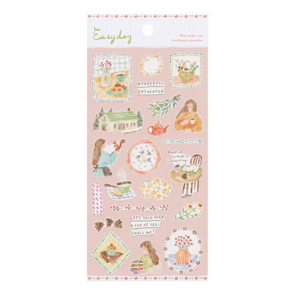 樂天商城 - イージーデーステッカー シール【プランツ】