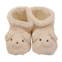 テディ ルームブーツ ルームシューズ【アイボリー】 スリッパ 温活 くま かわいい ぬいぐるみ
